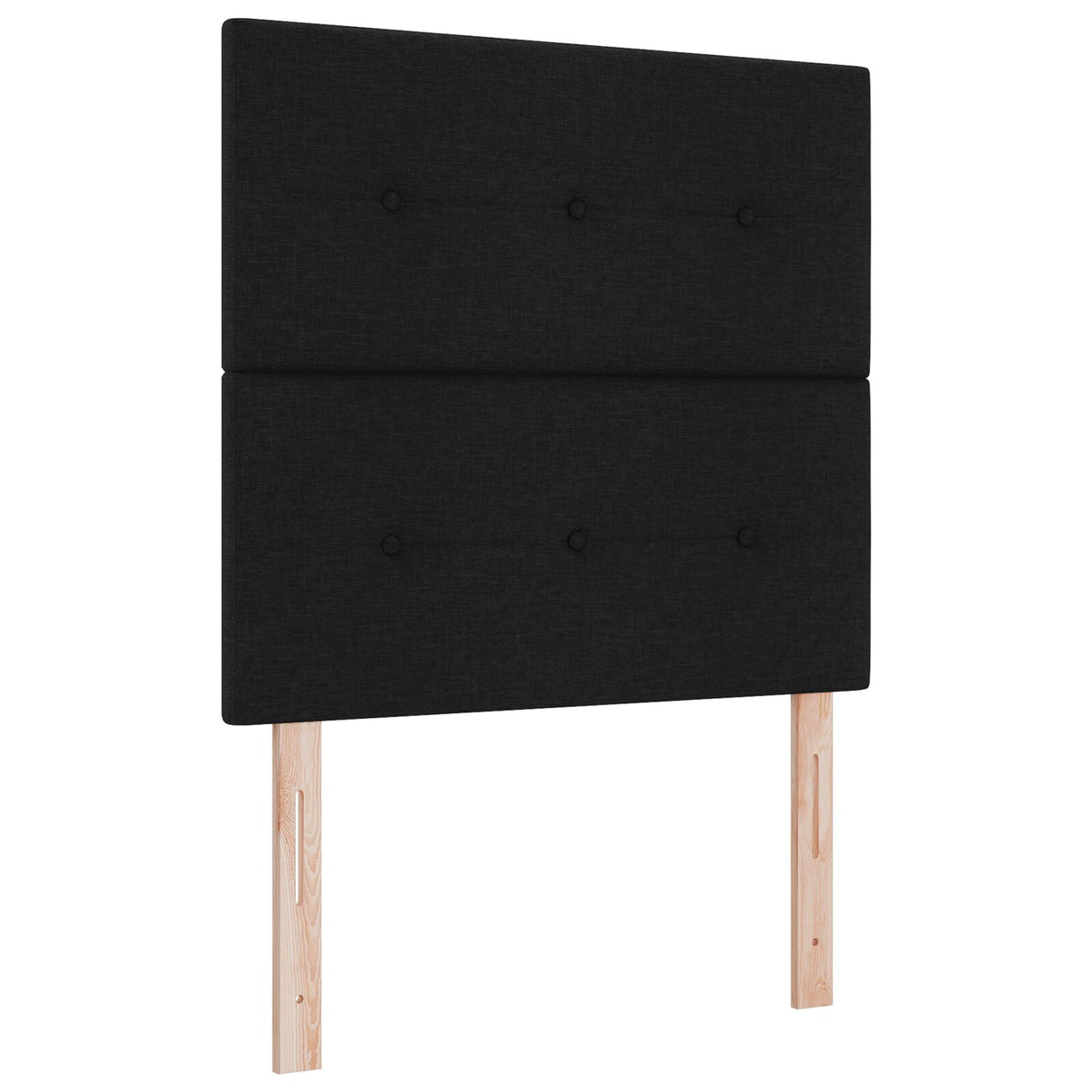 Boxspringbed met Matras Zwart 80x200 cm Stof