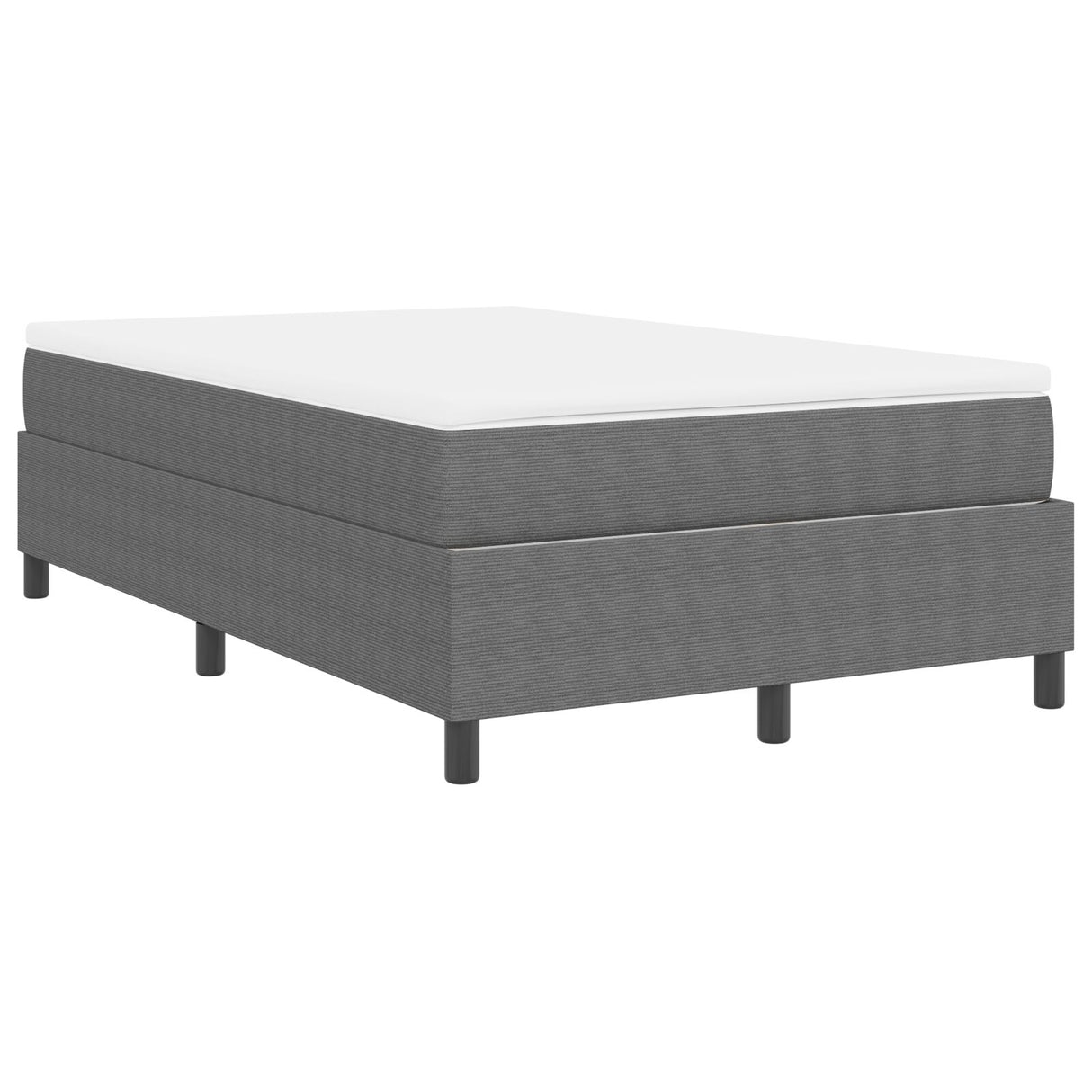 Boxspringbed met Matras Lichtgrijs Klein Dubbel Corduroy Stof
