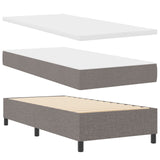Boxspringbed met Matras & Bank Taupe 90x190 cm Stof