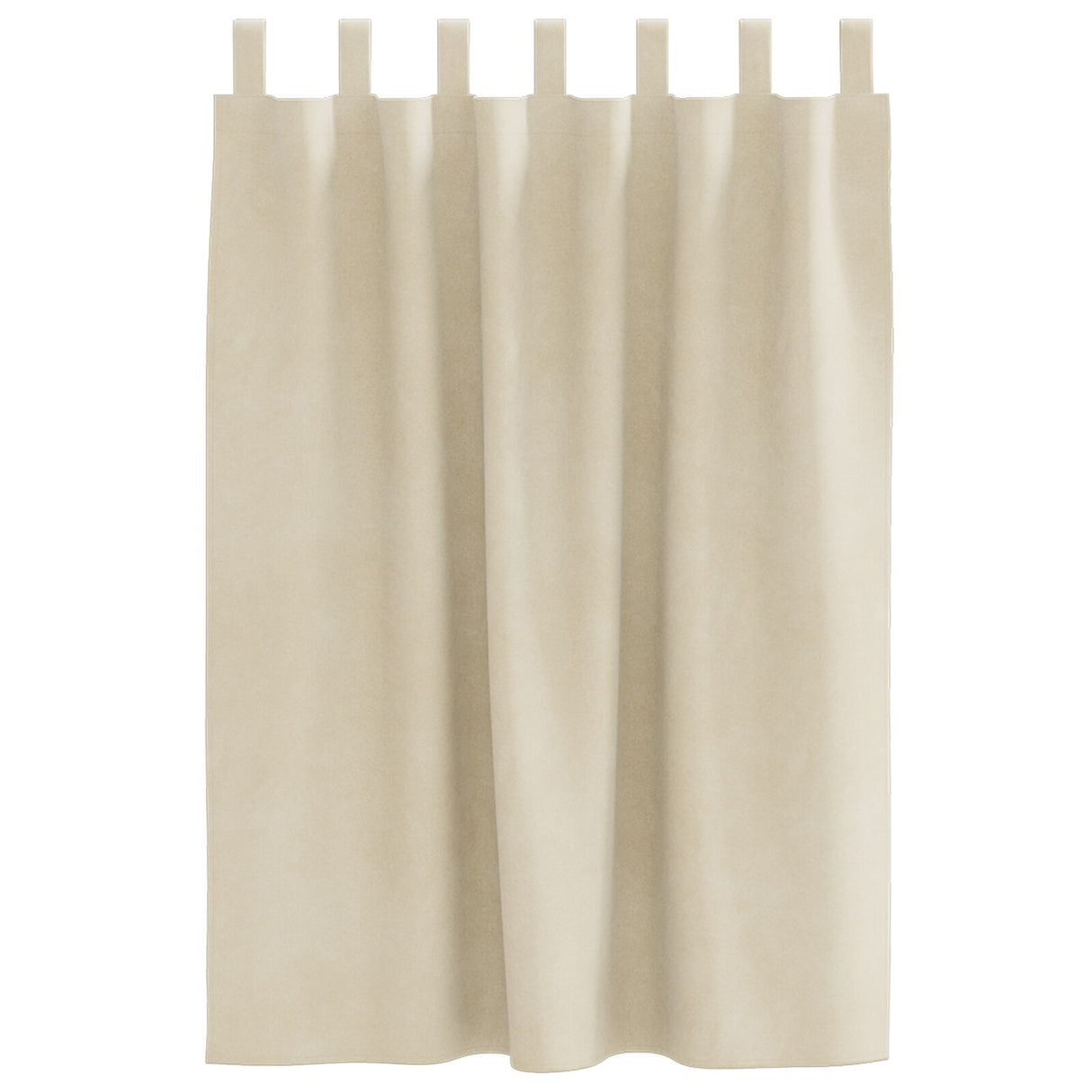 Blackout Gordijnen met Hanging Lussen 2 stuks Crème Velours