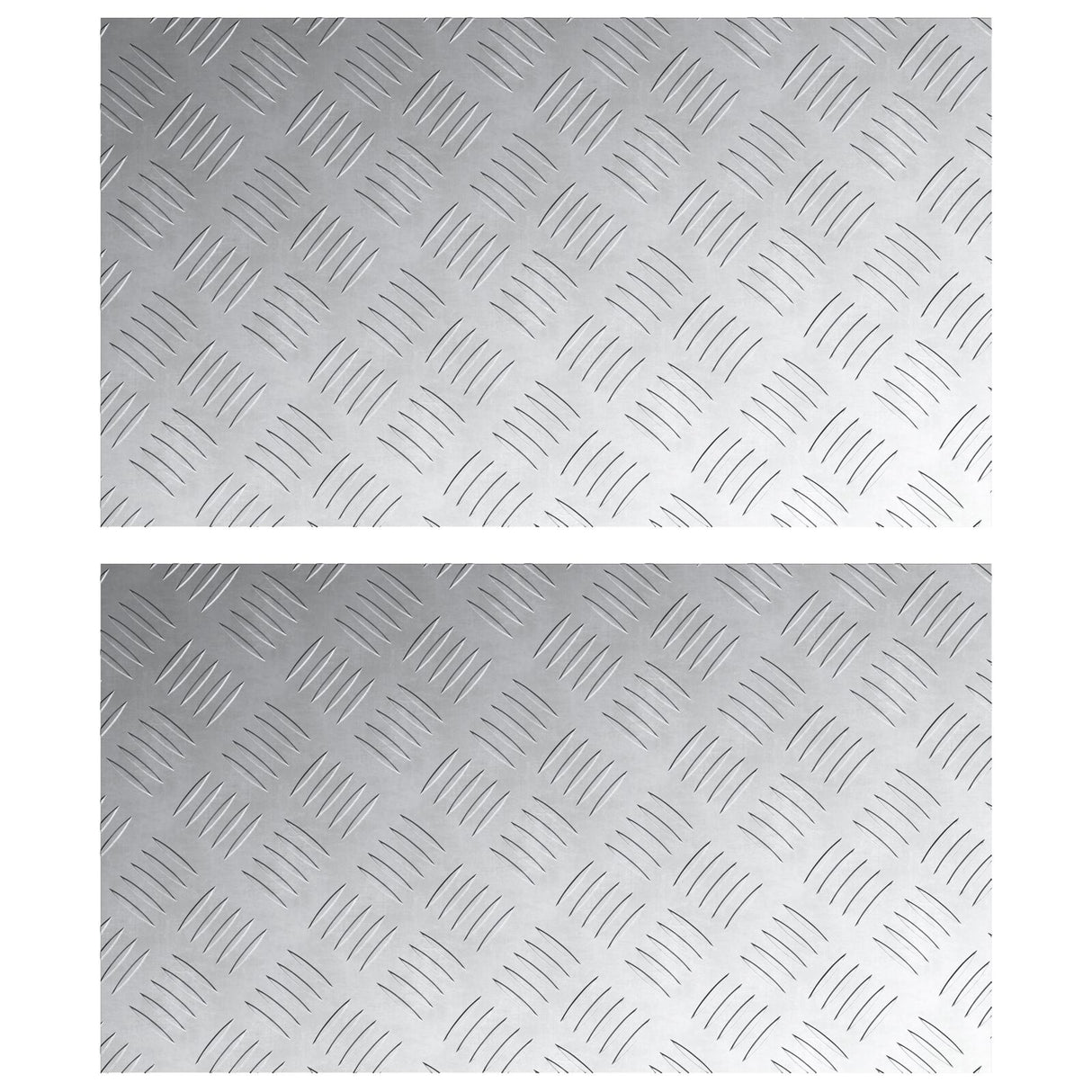 Aluminium Anti-Slip Checker Plates 2 st 70x40 cm