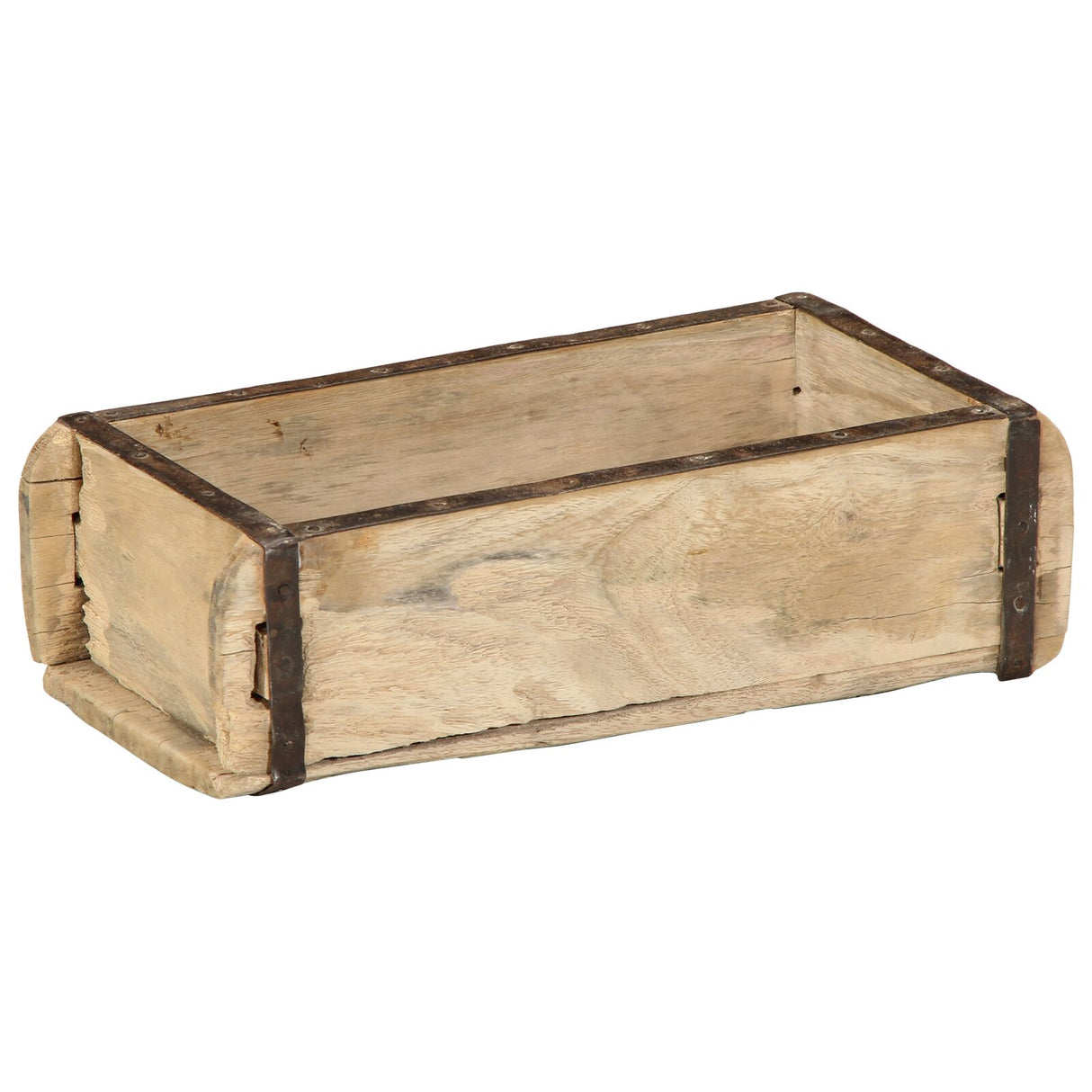 Dienbladen 4 stuks 30x15x9 cm Massief Hout Gerecycled