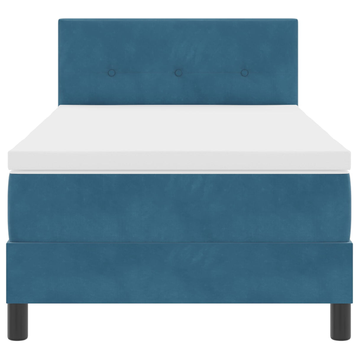 Boxspring Bed met Matras Donkerblauw 80x200 cm Velvet