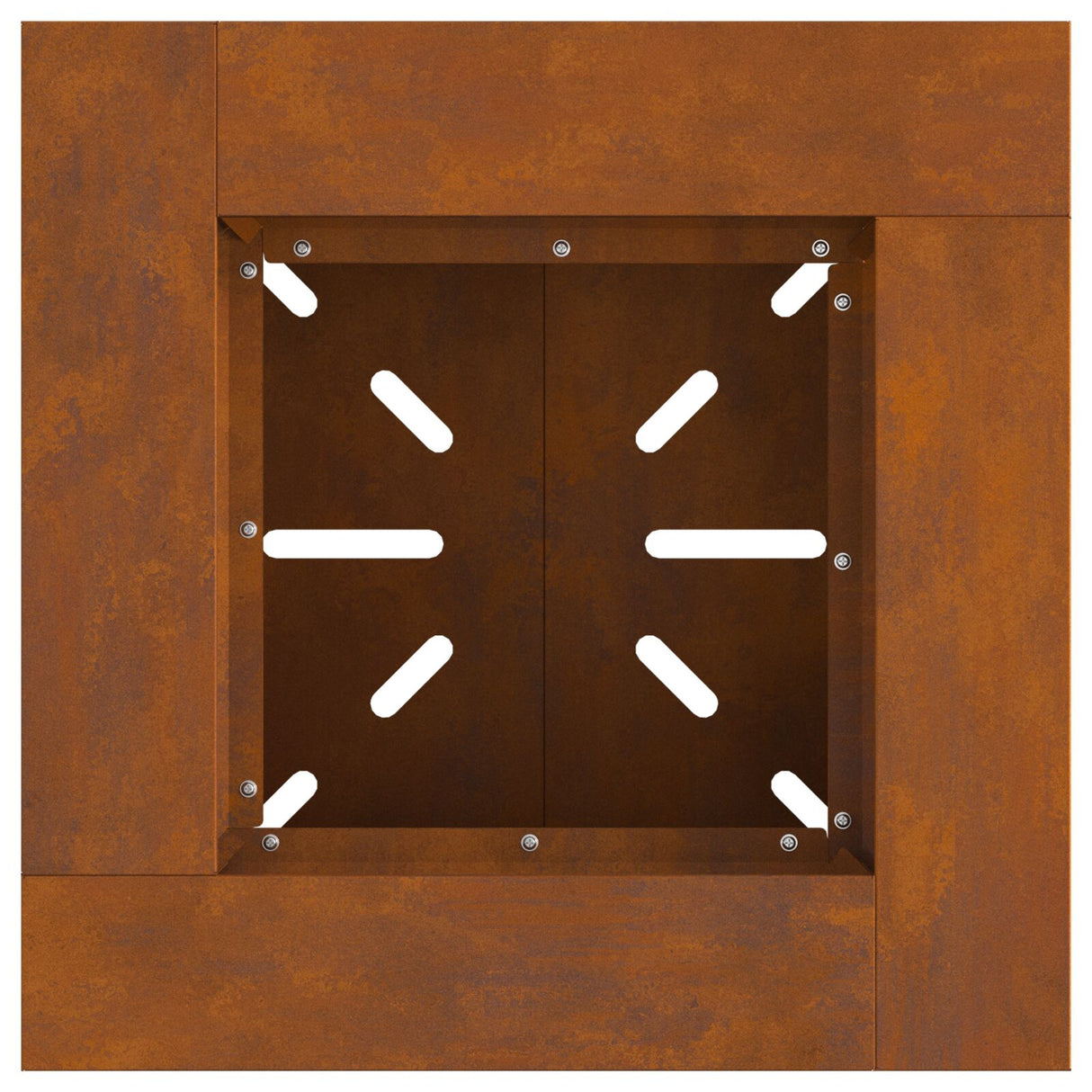 Vuurkorf 48x48x40 cm Weerbestendig Staal