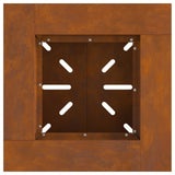Vuurkorf 48x48x40 cm Weerbestendig Staal
