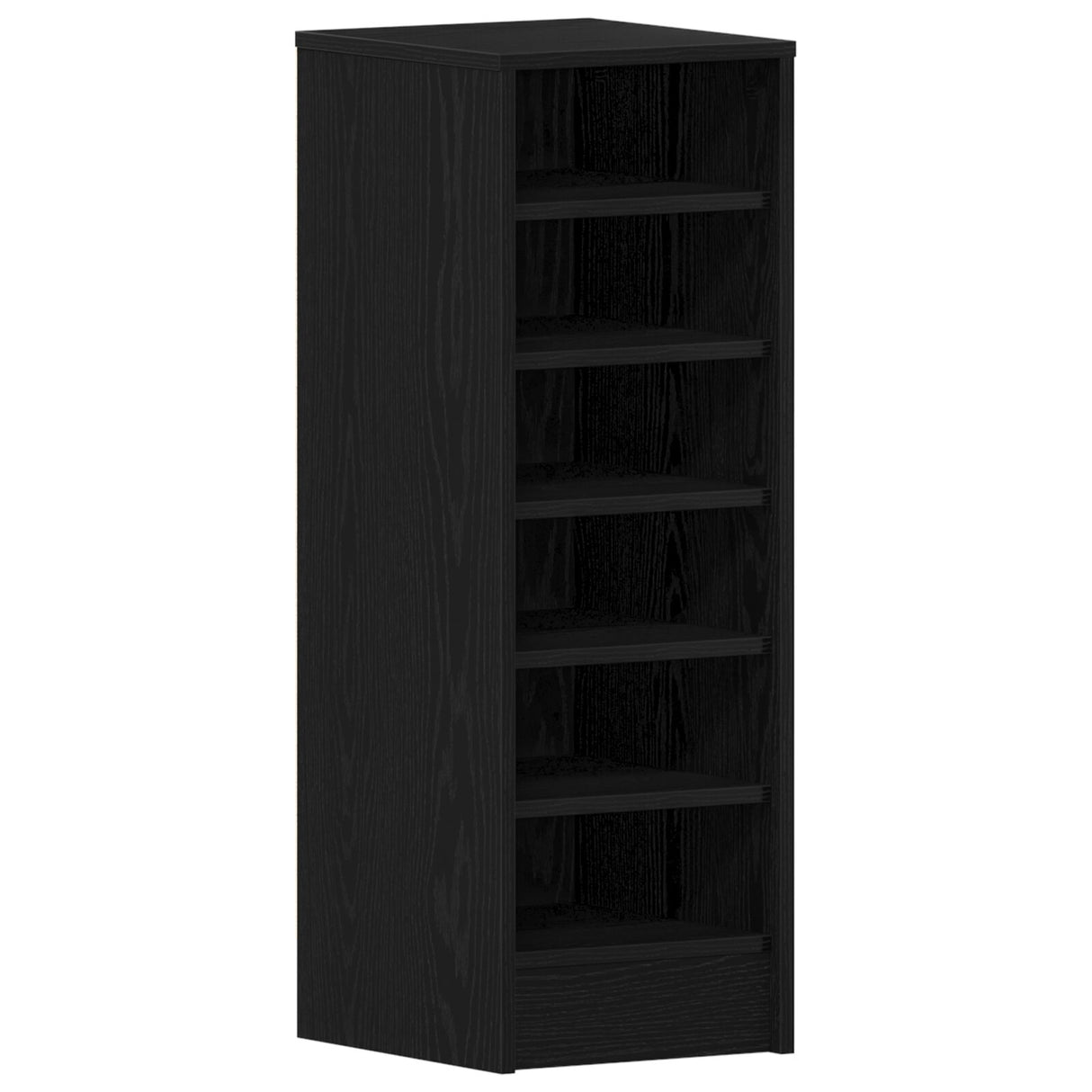 Schoenenkast Zwart Eiken 31,5x35x90 cm Gelaagd Hout