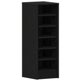 Schoenenkast Zwart Eiken 31,5x35x90 cm Gelaagd Hout