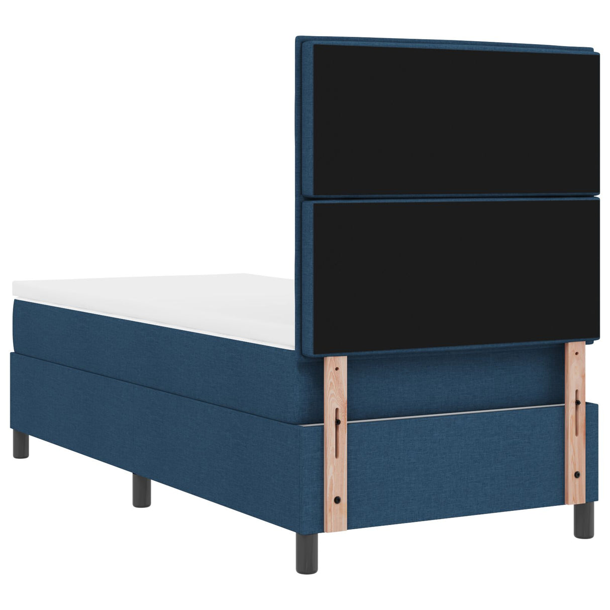 Boxspringbed met Matras Blauwe Eenpersoons Stof