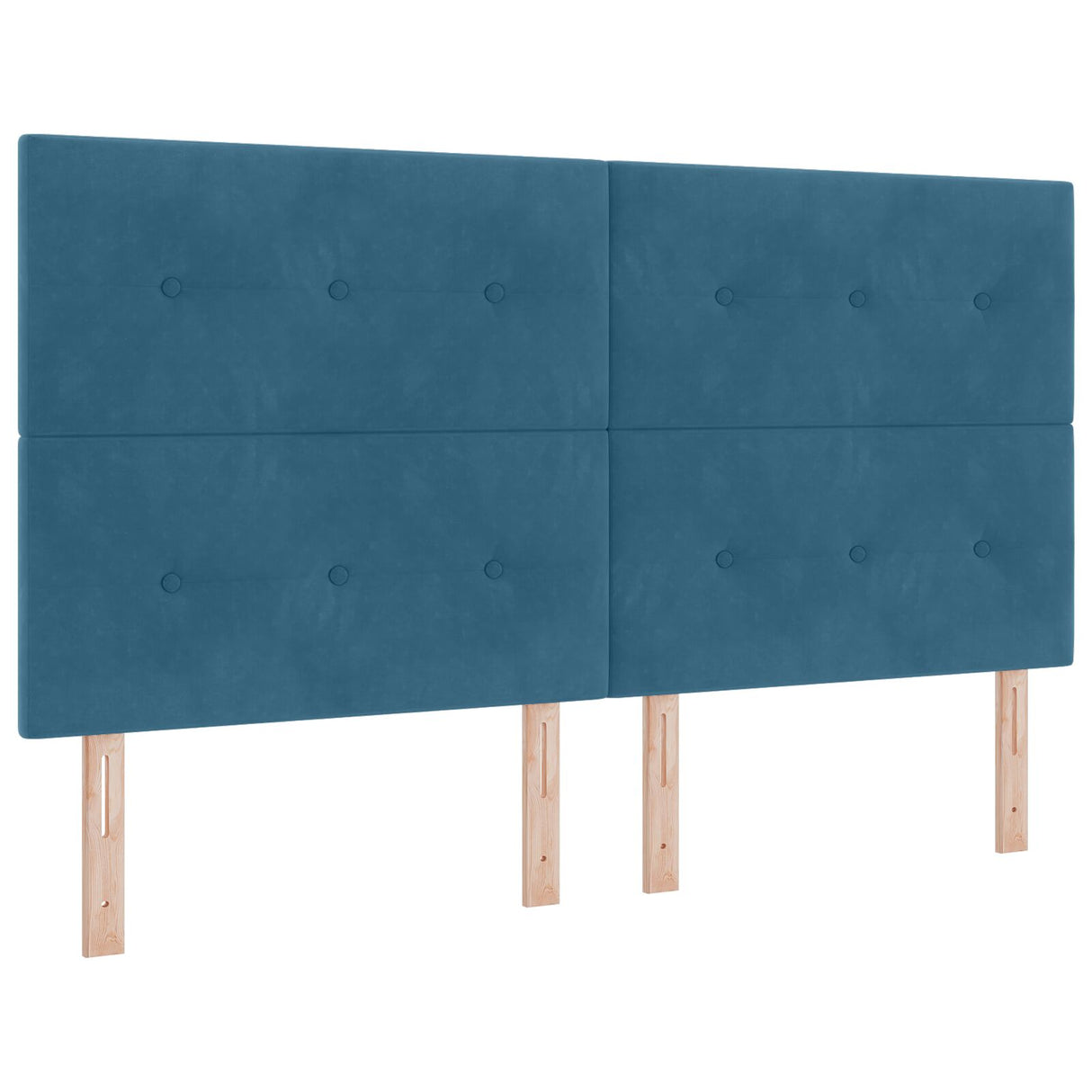 Hoofdbord Knop Tufted Donkerblauw 180 cm Fluweel