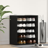 Schoenenkast Zwart Eiken 60x35x70 cm Geengineerd Hout