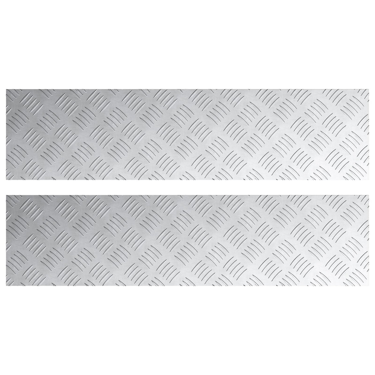 Aluminium Dambord Platen 2 stuks Antislip 100x25 cm