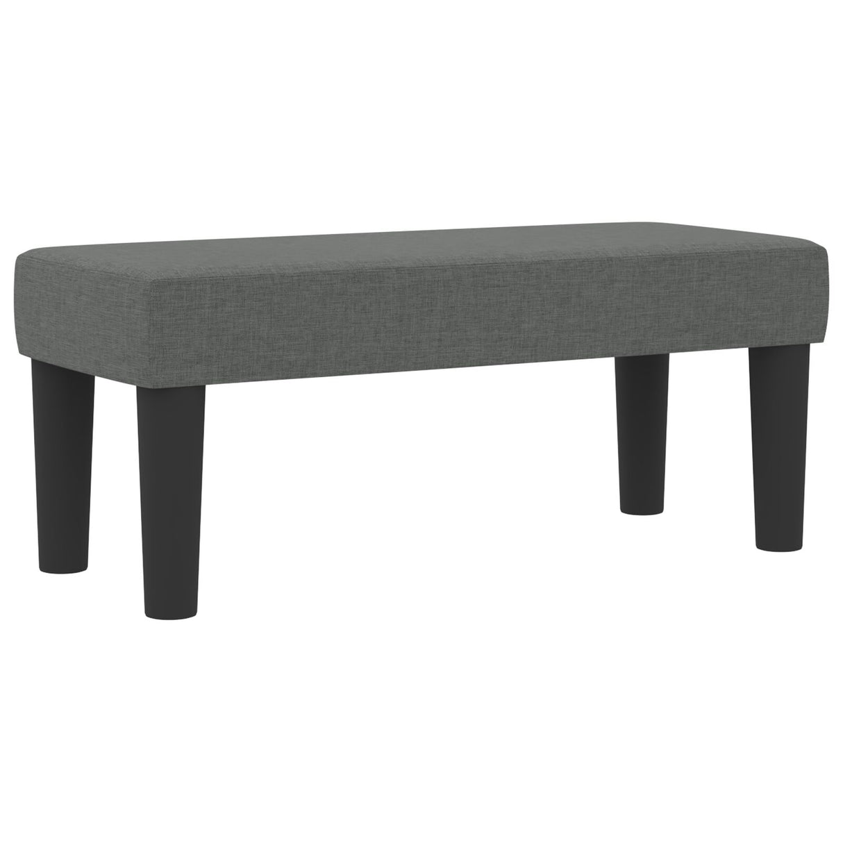 Boxspringbed met matras & bank Donkergrijs 90x190 cm Stof