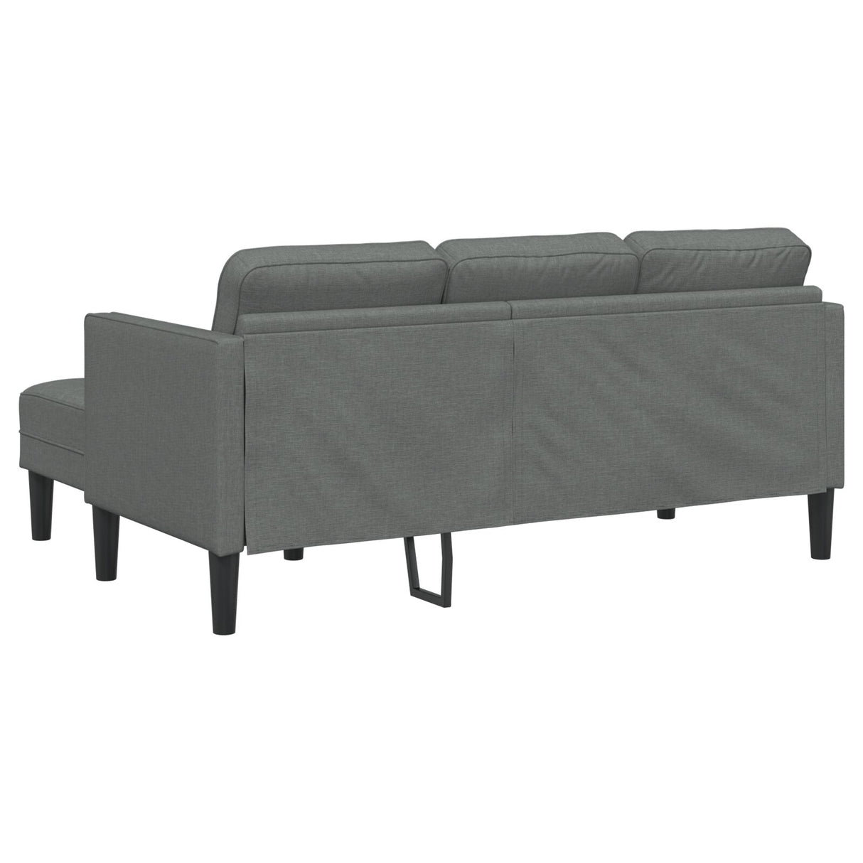 L-vormige Bank Set van 2 Donkergrijs Polyester