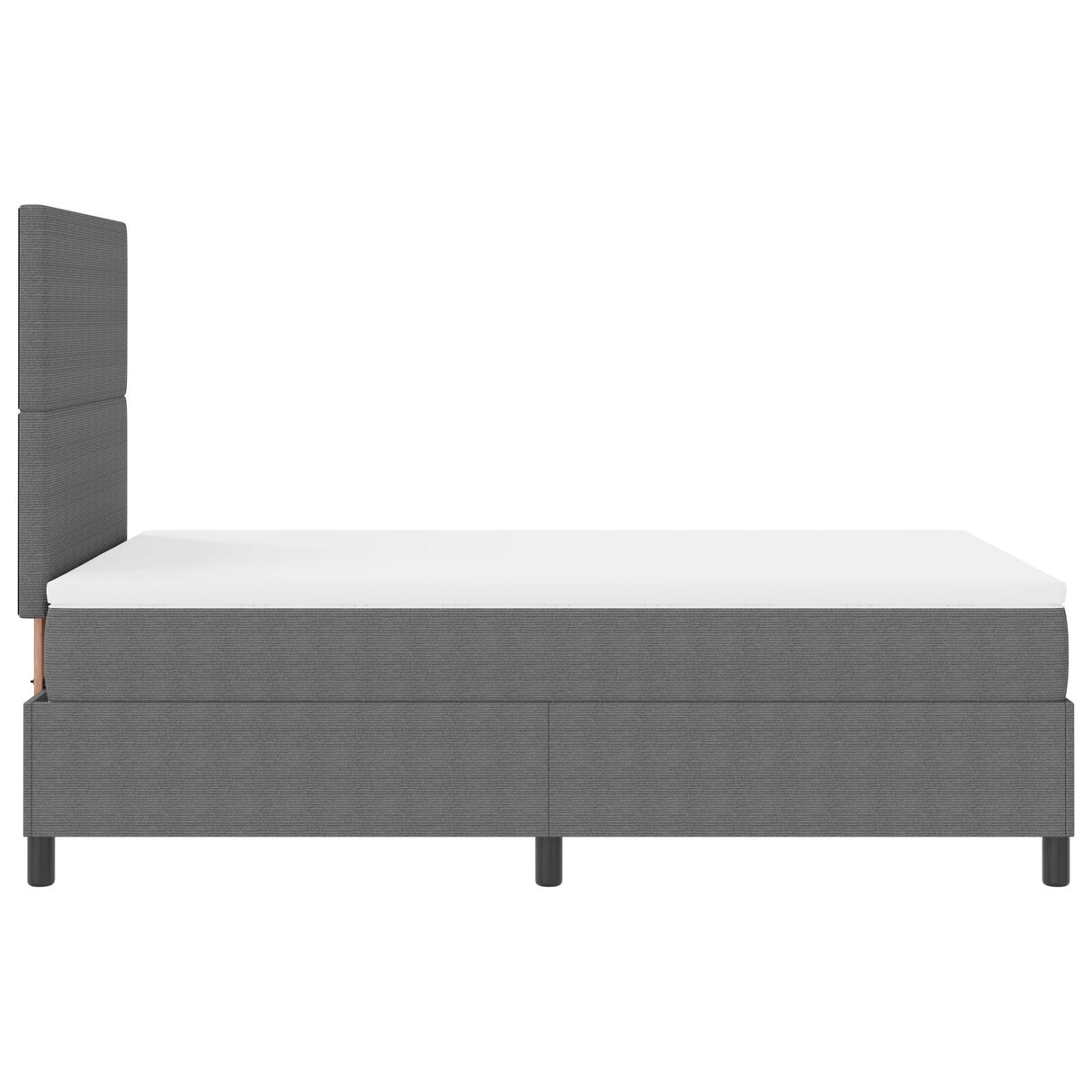 Boxspringbed met Matras Lichtgrijs Klein Tweepersoons Corduroy Stof