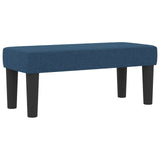 Boxspringbed met Matras & Bank Blauw 90x190 cm Stof
