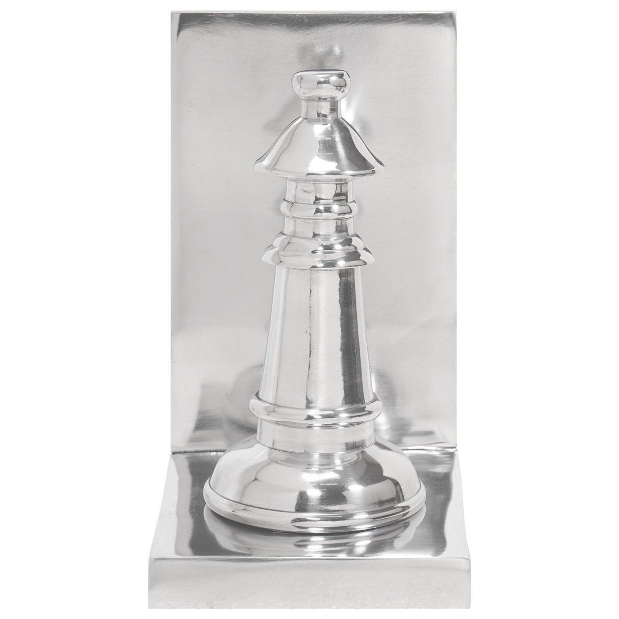 Boekensteunen 2 stuks Zilver 11x12x19,5 cm Aluminium Schaak