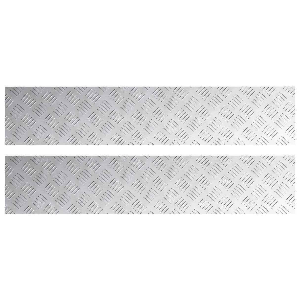 Aluminium Checker Platen 2 stuks Anti-Slip 100x20 cm