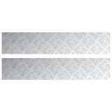Aluminium Checker Platen 2 stuks Anti-Slip 100x20 cm