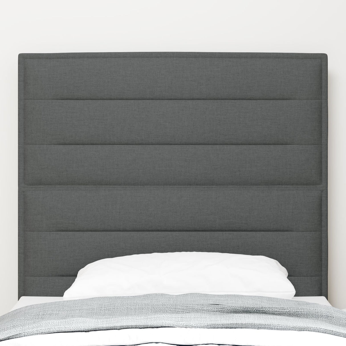Hoofdbord Donkergrijs Stof 90 cm Rechthoekig Modern