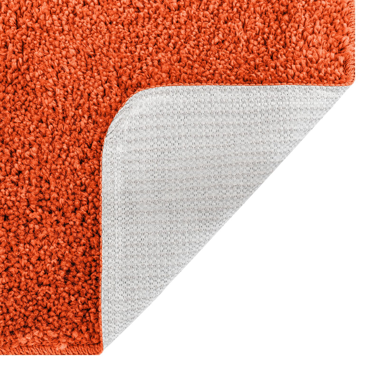 3-delige Badmat Set Oranje Polypropyleen Antislip