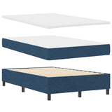 Boxspringbed met Matras & Bank Blauw 120x190 cm Stof