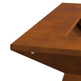 Vuurkorf 48x48x40 cm Weerbestendig Staal