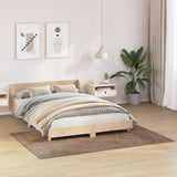 Fluffy Tapijt met Latex Achterkant Bruin 140x200 cm