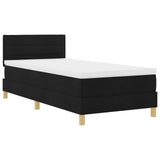 Boxspringbed met Matras Zwart 80x200 cm Stof