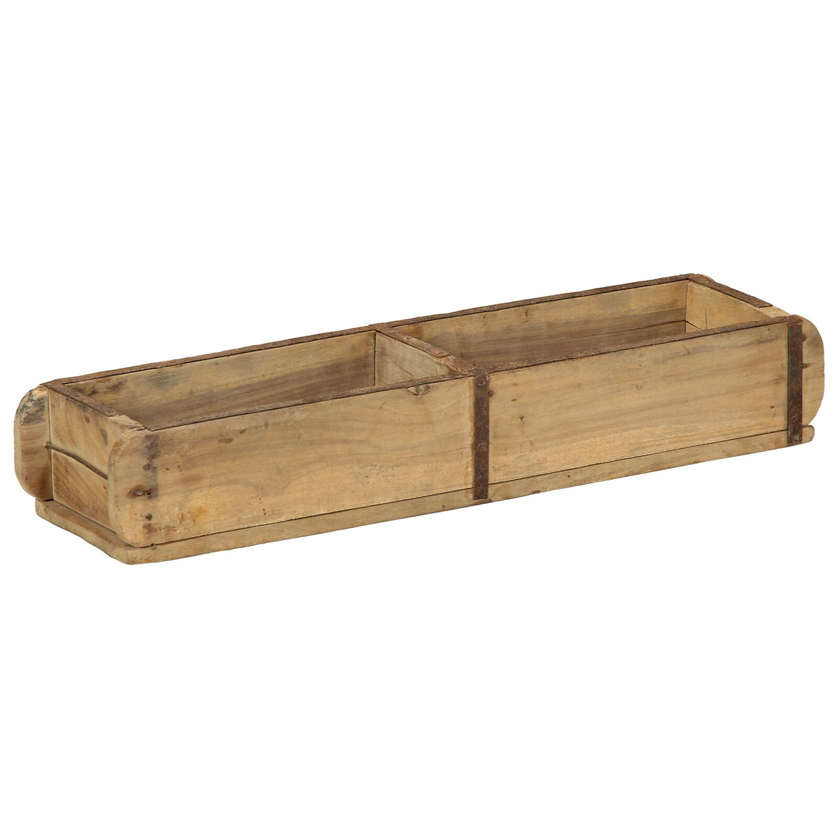 Dienblad 60,5x15x9 cm Massief Hout Hergebruikt