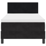 Boxspring Bed met Matras Zwart 80x200 cm Fluweel