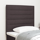 LED Hoofdbord Donkerbruin 100 cm Stof