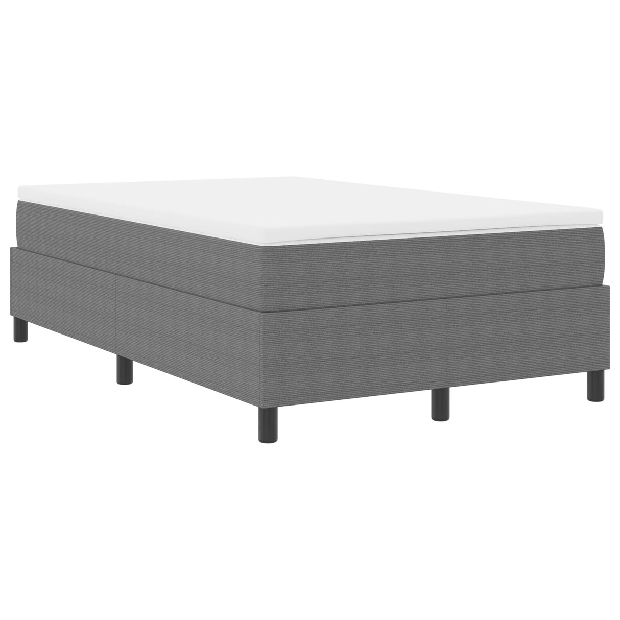Boxspringbed met Matras Lichtgrijs Klein Dubbel Corduroy Stof