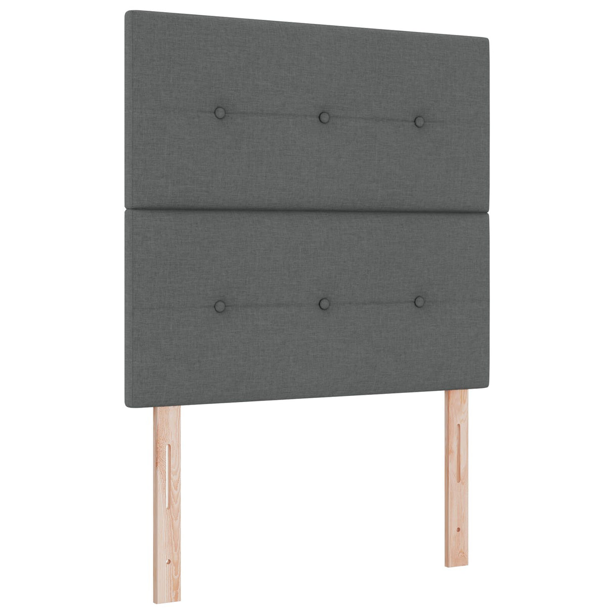 Boxspringbed met Matras Donkergrijs Eenpersoons Stof