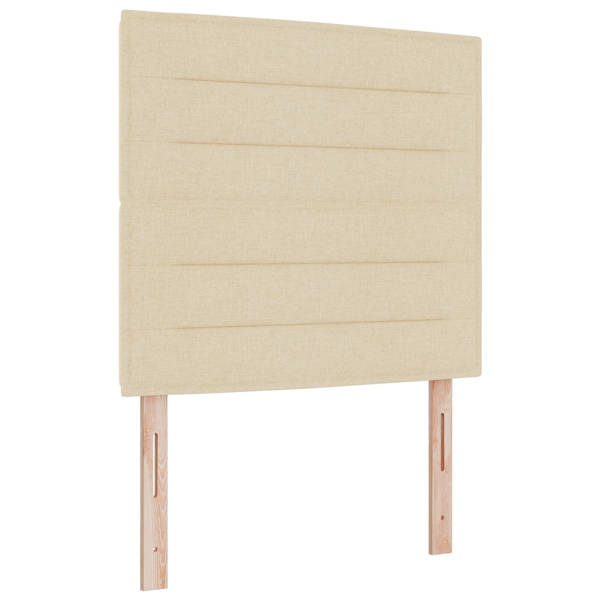 Boxspringbed met Matras Crème Eenpersoons Stof