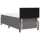 Boxspringbed met matras Licht Grijs Eenpersoons Corduroy stof