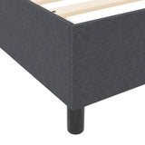 Boxspring Bed met Matras Donkergrijs 80x200 cm Corduroy Stof