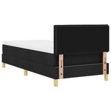 Boxspringbed met Matras Zwart 80x200 cm Stof