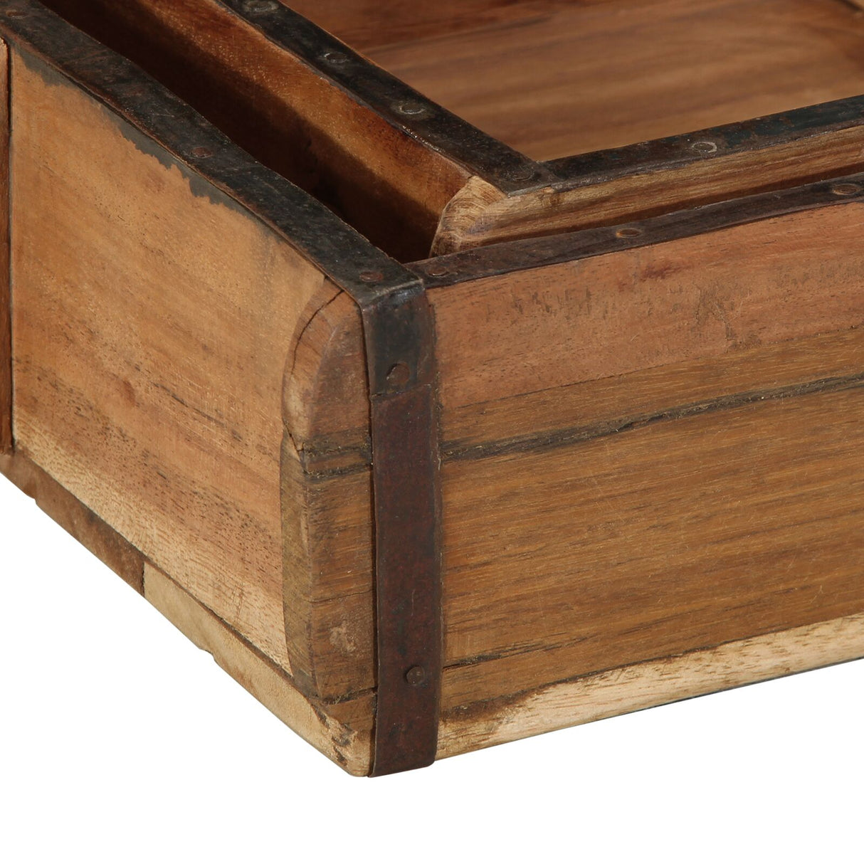 2-Delige Diensten Set Massief Hout Gerecycled