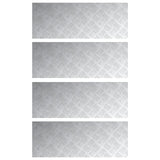 Aluminium Checker Platen 4 st Anti-slip 80x30 cm
