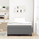 Boxspringbed met Matras Lichtgrijs Klein Dubbel Corduroy Stof