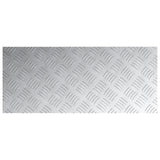 Aluminium diamantplaten 2 stuks antislip 70x30 cm