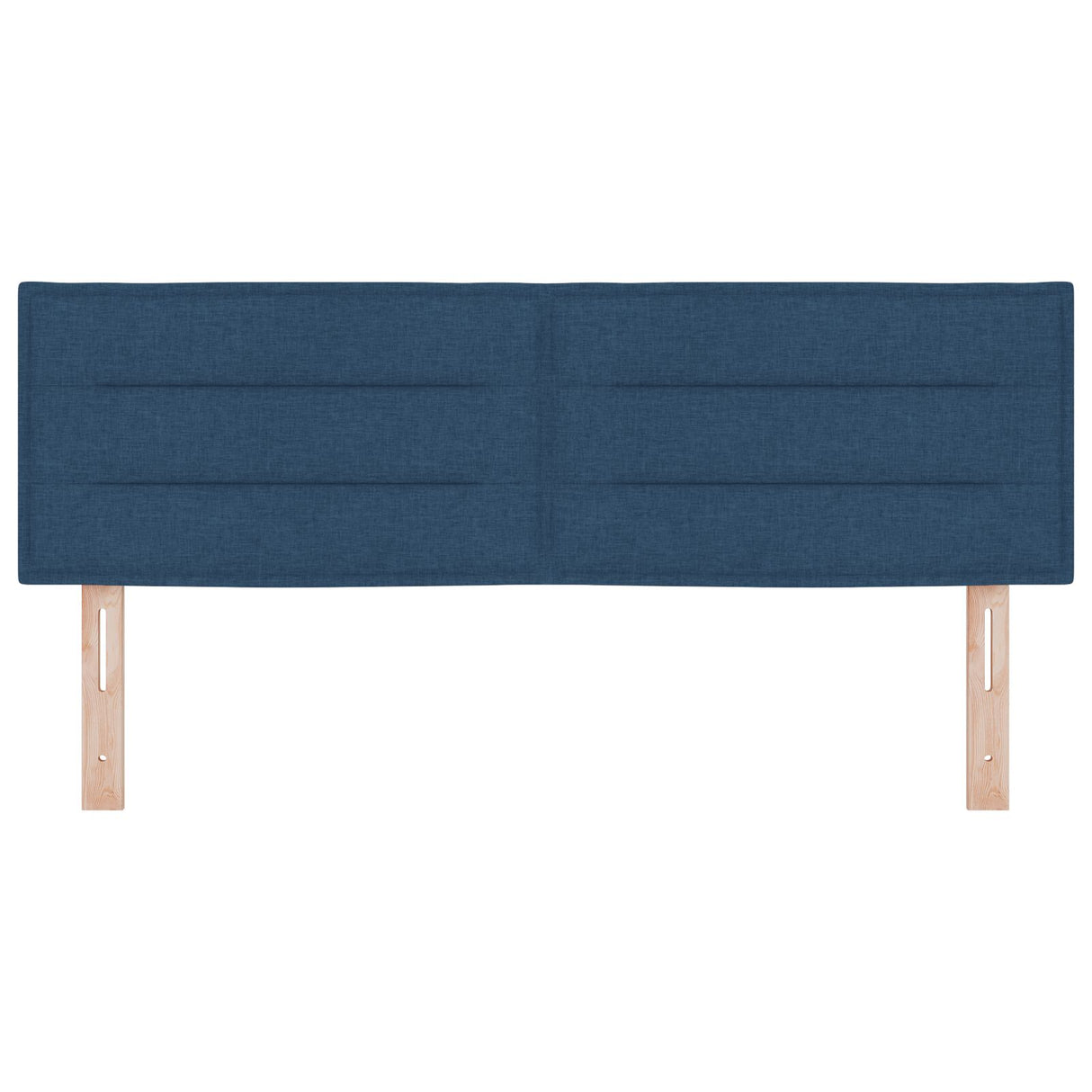 LED Hoofdbord Lijnenontwerp Blauw 160 cm Stof