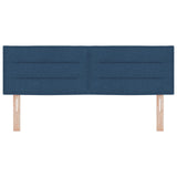 LED Hoofdbord Lijnenontwerp Blauw 160 cm Stof