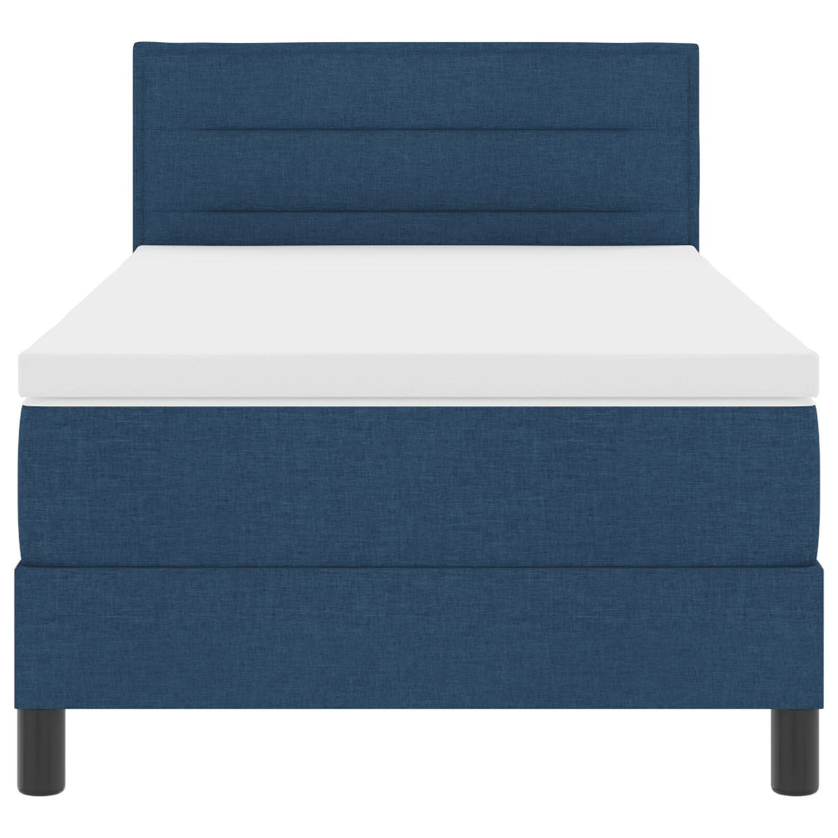 Bedframe met Matras Marineblauw Stof 90 x 190 cm Boxspringbed