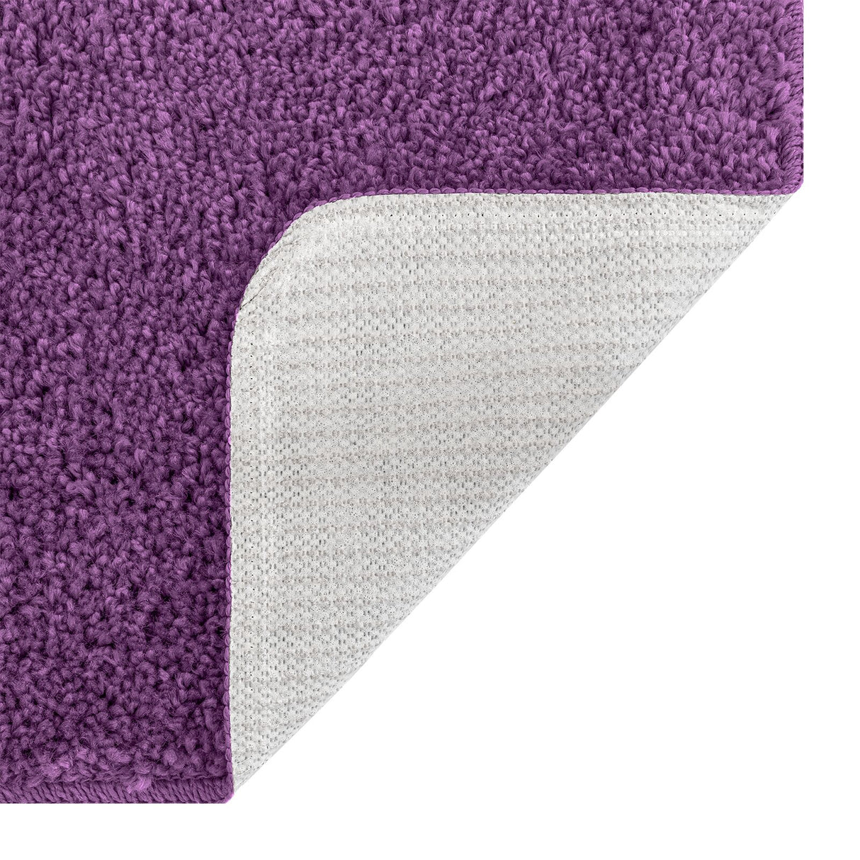 3-delige badmatset Paars Polypropyleen Antislip