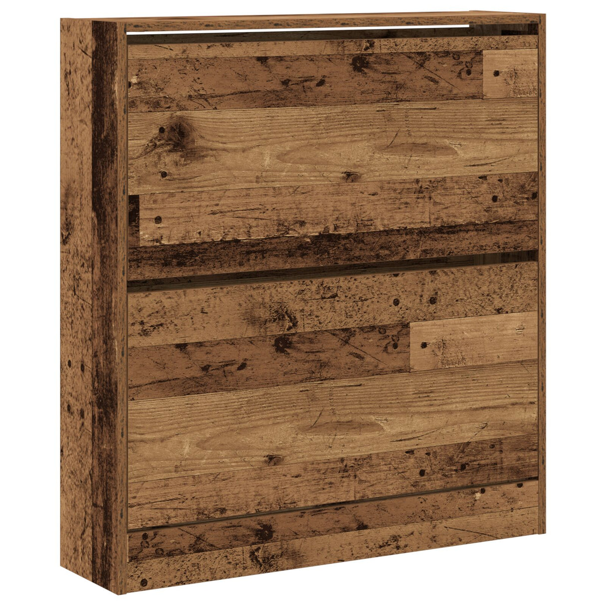 Schoenenkast met Flip Lade Oude Hout 80x21x87,5 cm