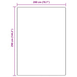 Schapenvacht Tapijt met Latex Onderkant Bruin 200x290 cm