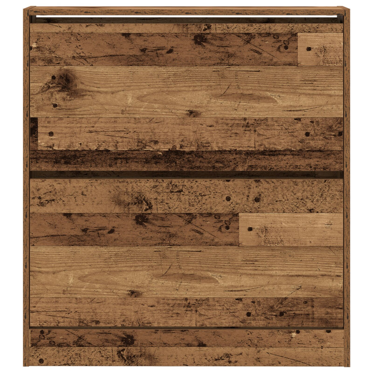Schoenenkast met Flip Lade Oude Hout 80x21x87,5 cm