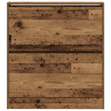 Schoenenkast met Flip Lade Oude Hout 80x21x87,5 cm