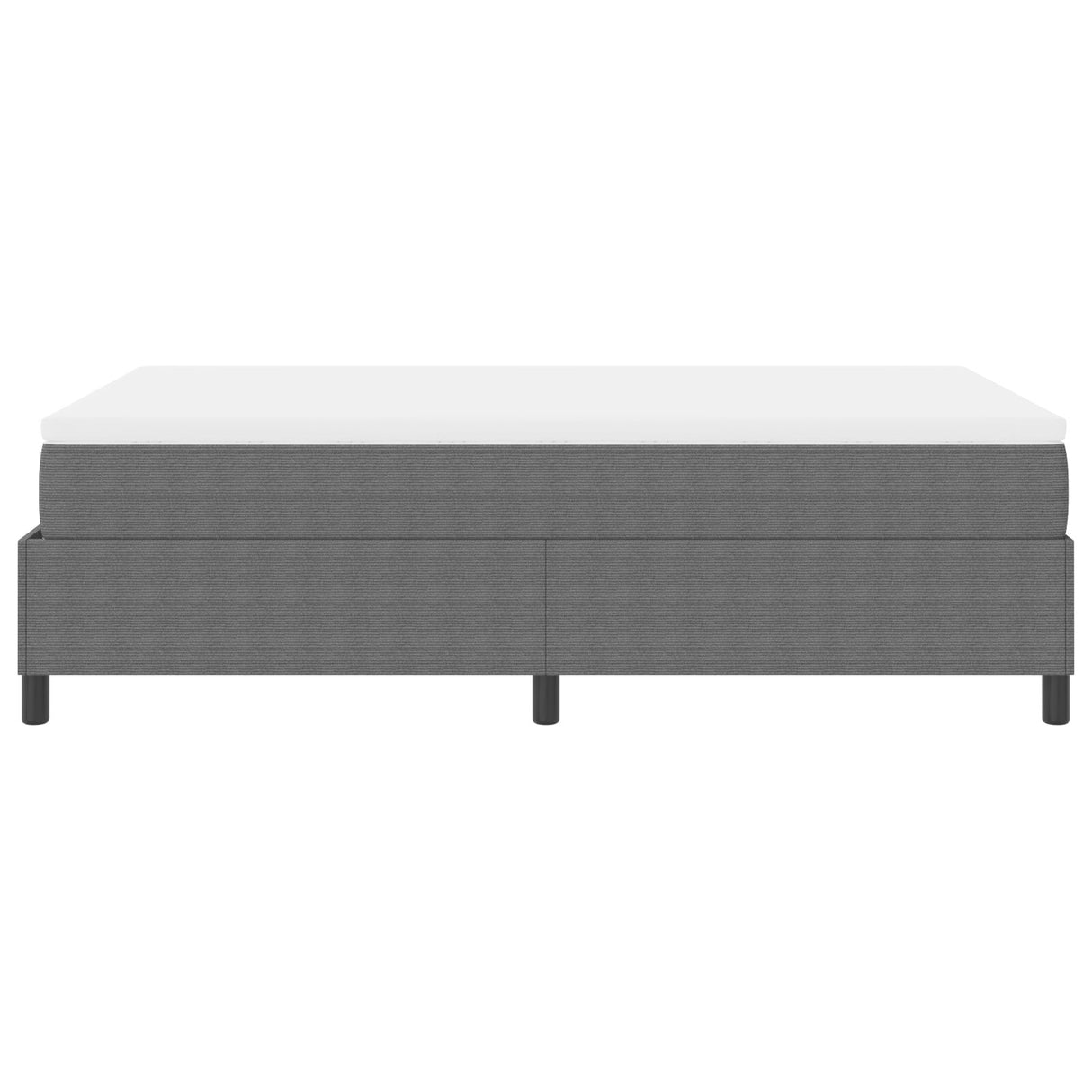 Boxspringbed met Matras Lichtgrijs Klein Dubbel Corduroy Stof